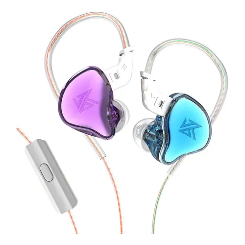 Audífonos KZ EDC color azul violeta vista principal